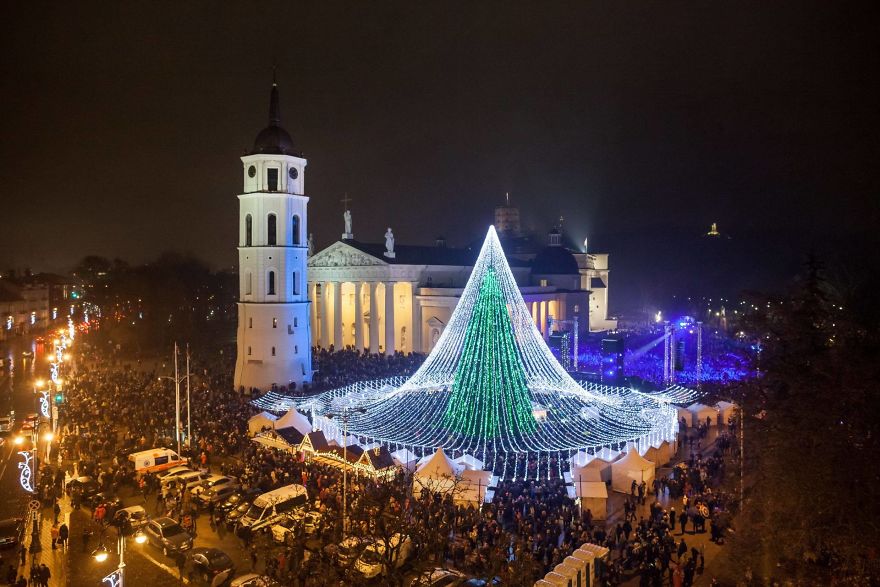 Рождественская елка в Вильнюсе