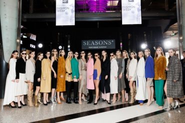Smart fashion Игоря Чапурина в экологичных тонах на открытии Недели моды Seasons Fashion Week