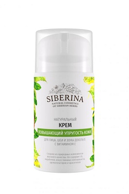 Натуральный крем для лица с витамином Е от SIBERINA
